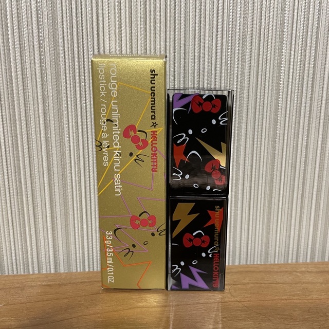 shu uemura ハローキティコラボ　ルージュアンリミテッドキヌサテン | フリマアプリ ラクマ