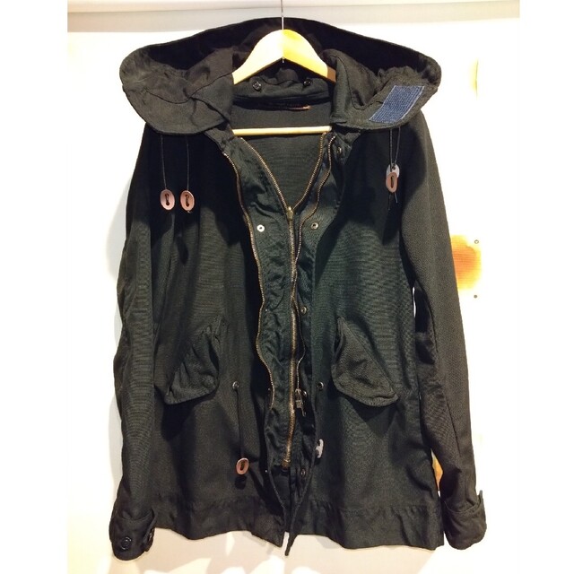 ダブルファスナー　ミドル丈ジャケット メンズのジャケット/アウター(モッズコート)の商品写真