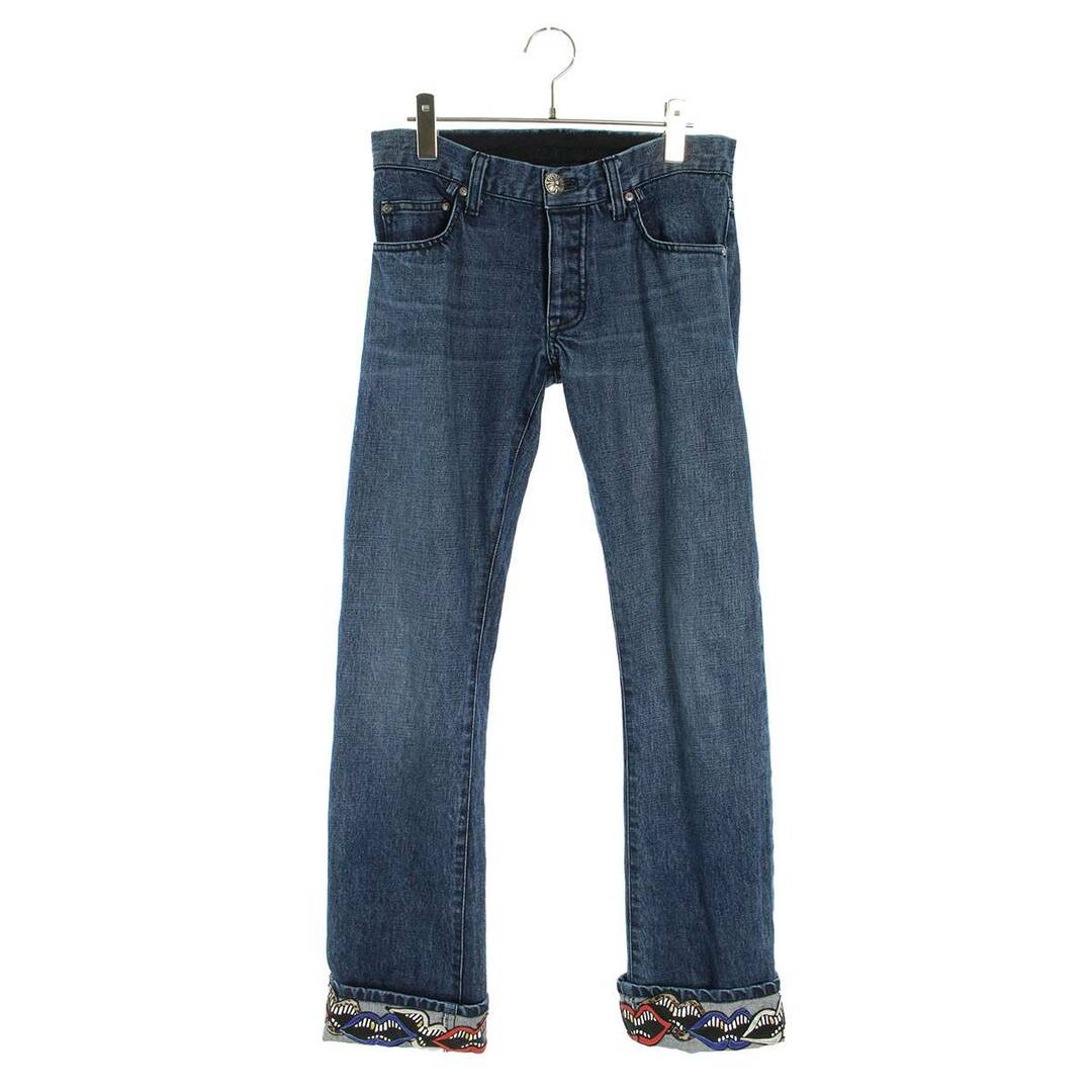 クロムハーツ PPO MATTY BOY KISS JEAN 裾チョンパーパッチデニムパンツ メンズ 30インチ