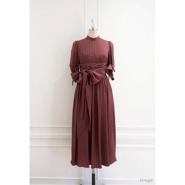 Victoria Park long Dress ruge ボルドー　結婚式レディース