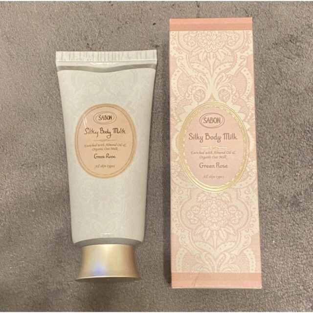 SABON(サボン)のサボン　シルキーボディミルク　グリーンローズ　200ml コスメ/美容のボディケア(ボディローション/ミルク)の商品写真