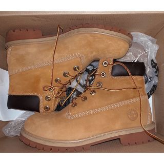 ティンバーランド(Timberland)のティンバーランド ジュニア 6インチ プレミアム ブーツ ウィートヌバックレザー(ブーツ)