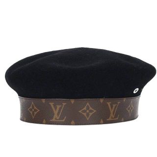 ルイヴィトン(LOUIS VUITTON)のルイヴィトン BERET FOR GENTLEMEN LH0137 モノグラムパイピングベレー帽 メンズ(ハンチング/ベレー帽)