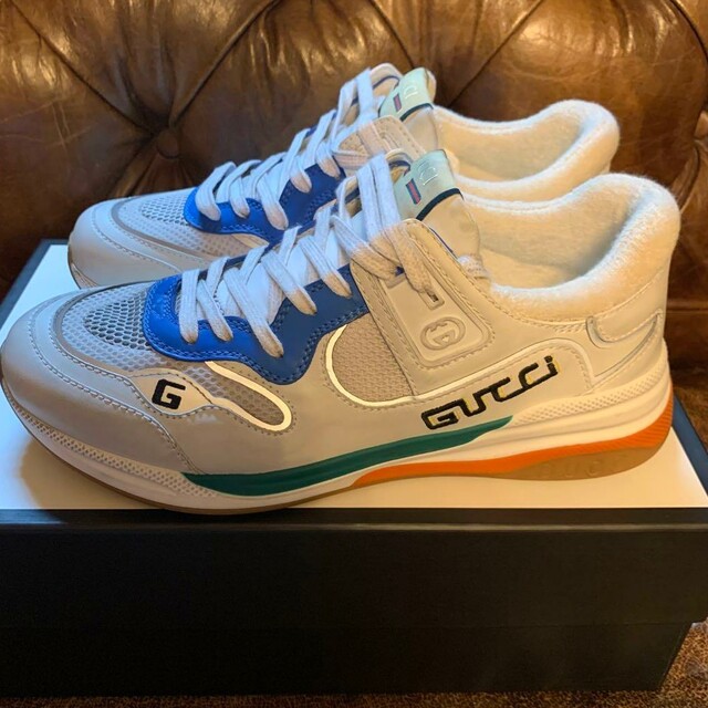 GUCCI Ultrapace panelled sneakers 9 1/2 商品の状態 大特価放出
