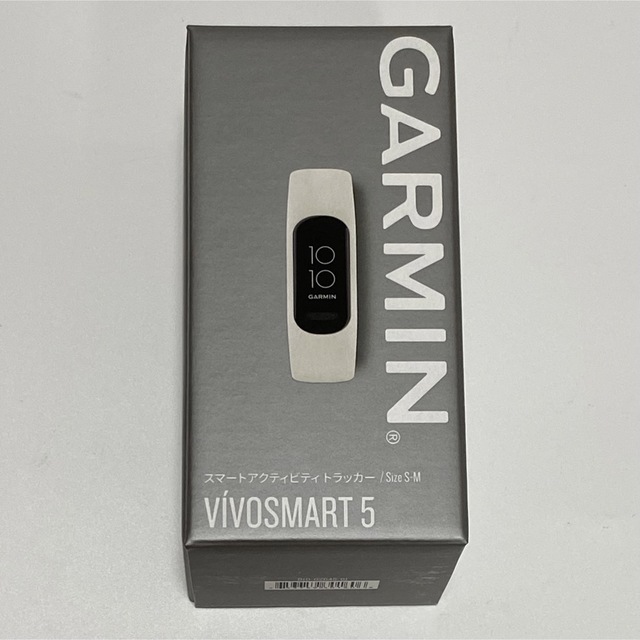 GARMIN(ガーミン)の新品 Garmin vivosmart5 サイズS-M ホワイト レディースのファッション小物(腕時計)の商品写真