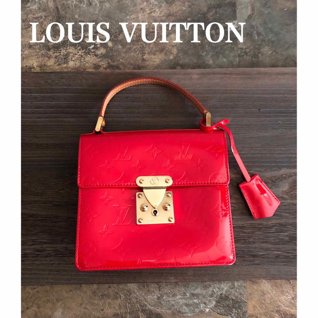 LOUIS VUITTON モノグラム　ハンドバッグ　レッド