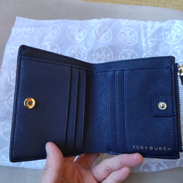 Tory Burch(トリーバーチ)の光さま専用 Tory Burch カラフルストライプ柄 2つ折りミニ財 レディースのファッション小物(財布)の商品写真