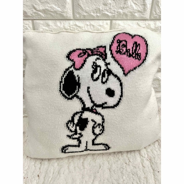 SNOOPY - スヌーピー ベルの ニット クッションの通販 by Pomel SNOOPY - スヌーピー ベルの ニット クッションの通販 by Pomel