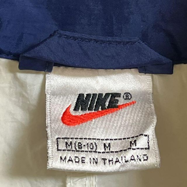 90's NIKE ナイキ ナイロンジャケット L 白タグ 刺繍スオッシュ 7