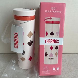 サーモス(THERMOS)のピンクハート　サーモス　水筒　500ml 保冷　保温　0.5L ★新品(弁当用品)