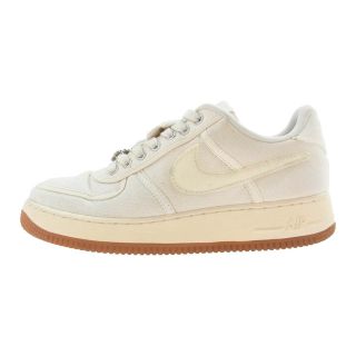 ナイキ(NIKE)のNIKE ナイキ スニーカー AQ4211-101 × TRAVIS SCOTT AIR FORCE1 LOW TRAVIS エアフォース トラヴィススコット ローカット スニーカー ベージュ系 26.5cm【中古】(スニーカー)