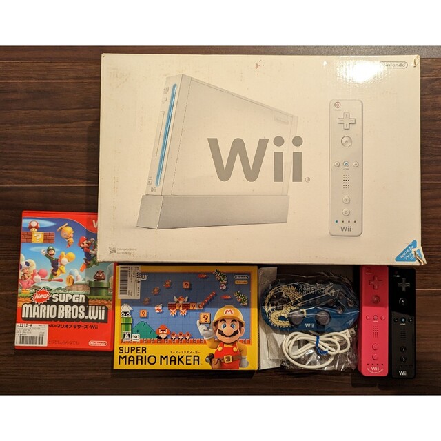 【貴重】Wii 本体 リモコンプラス ソフト マリオ メーカー  セット