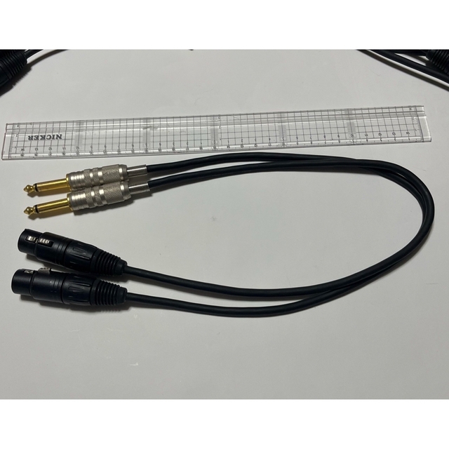 変換コード φ6 OFC XLR 3pin♀- φ6.3 標準プラグ58cm 楽器のレコーディング/PA機器(ケーブル)の商品写真