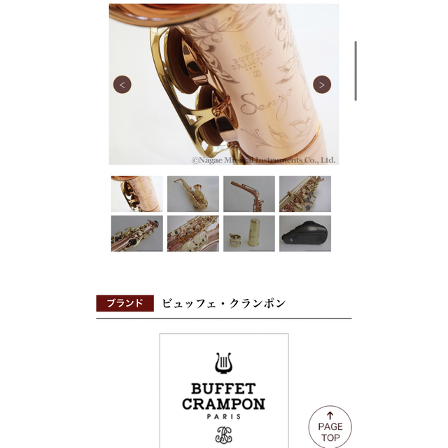 【新品未使用】クランポン　アルトサックス　ストラップ 楽器の管楽器(サックス)の商品写真