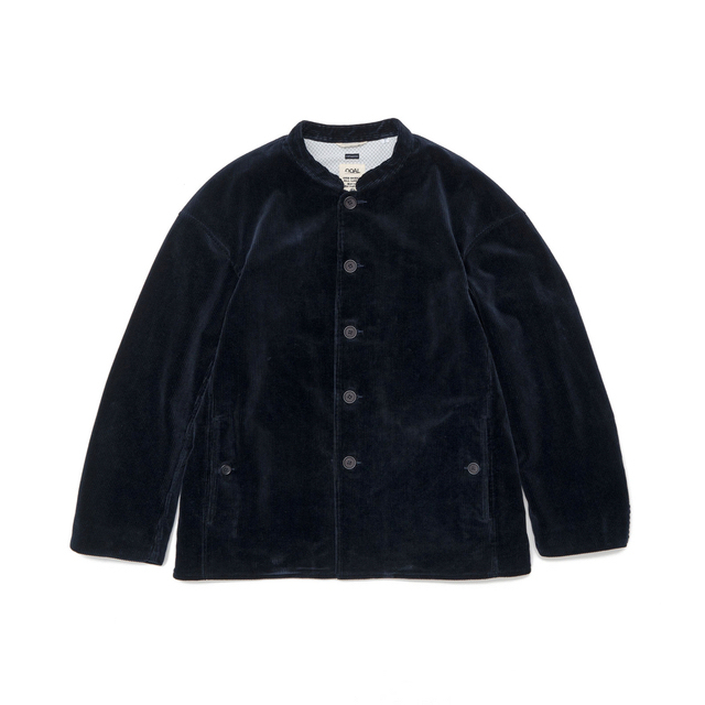 【2022?新作】 nanamica - JacketネイビーLサイズ Collar Band Corduroy ナナミカ カバーオール