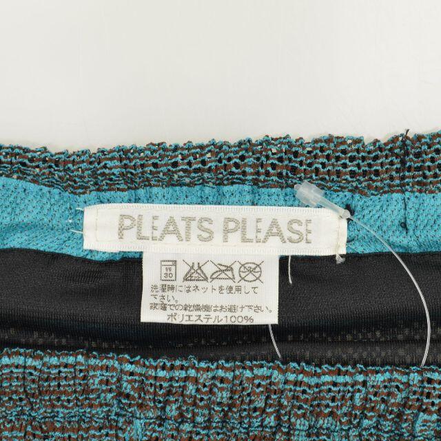 PLEATS PLEASE ISSEY MIYAKE(プリーツプリーズイッセイミヤケ)の【PLEATSPLEASE】幾何学柄 メッシュ プリーツ ロングスカート レディースのスカート(ロングスカート)の商品写真