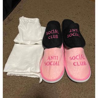 アンチソーシャルソーシャルクラブ(ANTI SOCIAL SOCIAL CLUB)の新品19aw Anti Social Social Club スリッパ 携帯袋付(サンダル)