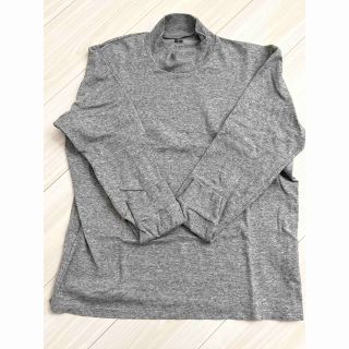 ユニクロ(UNIQLO)のUNIQLO モックネック　グレー(Tシャツ/カットソー(七分/長袖))