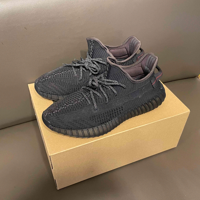 メンズadidas yeezy boost 350V2 BLACK サイズ27.0cm