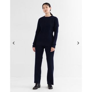 ハイク(HYKE)のHYKE  WIDE RIBBED PANTS  ニットパンツ　02(カジュアルパンツ)