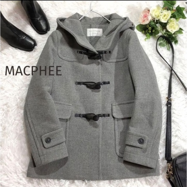 ★MACPHEE★美品★マカフィー　ショートダッフルコート グレーDeuxiemeClass