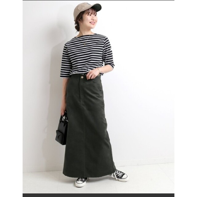 SLOBE IENA(スローブイエナ)の[ORCIVAL]BOAT NECK P.O HALF SLEEVEカットソー レディースのトップス(カットソー(長袖/七分))の商品写真