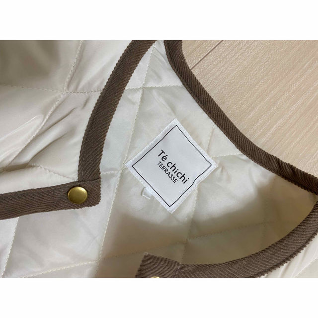 Techichi(テチチ)のテチチ　ノーカラーコート レディースのジャケット/アウター(ロングコート)の商品写真