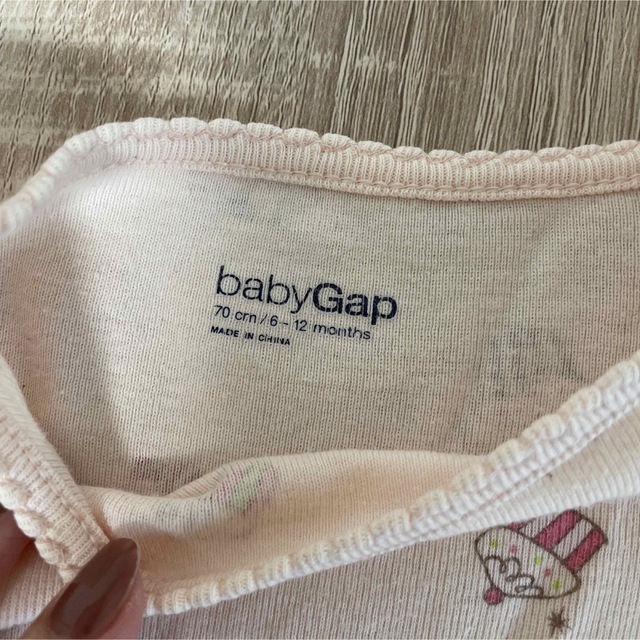 babyGAP(ベビーギャップ)のベビーギャップ　GAP 長袖　ロンパース  2枚セット キッズ/ベビー/マタニティのベビー服(~85cm)(ロンパース)の商品写真