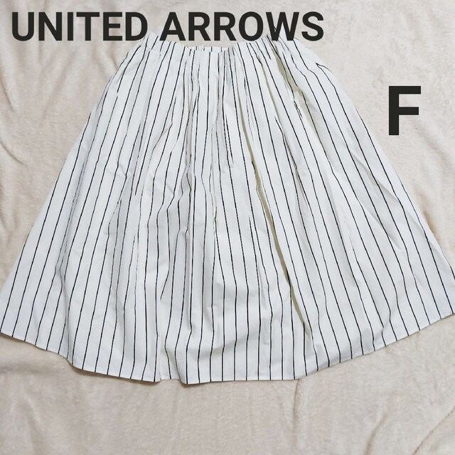 BEAUTY&YOUTH UNITED ARROWS(ビューティアンドユースユナイテッドアローズ)のUNITED ARROWSストライプフレアスカート フレアスカート レディースのスカート(ミニスカート)の商品写真