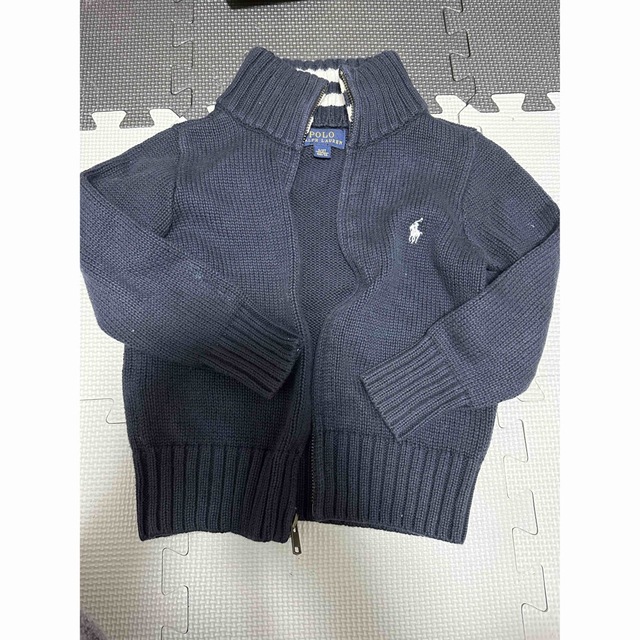 Ralph Lauren(ラルフローレン)のポロ　ラルフローレン  ニットガーデ　ブルゾン　100 キッズ/ベビー/マタニティのキッズ服男の子用(90cm~)(ニット)の商品写真