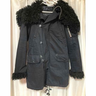 マウジー(moussy)のmoussy 2way プードルファーＮ３Ｂ ブラック(モッズコート)