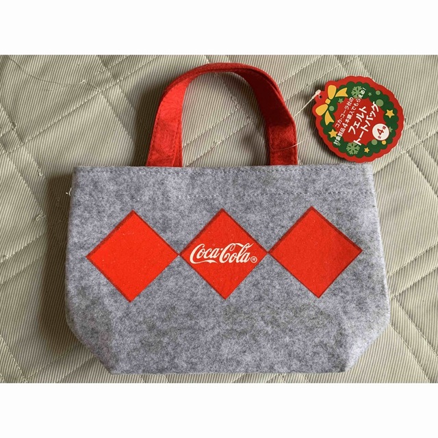 コカコーラ　Coca-Cola フェルトトートバッグ エンタメ/ホビーのコレクション(ノベルティグッズ)の商品写真