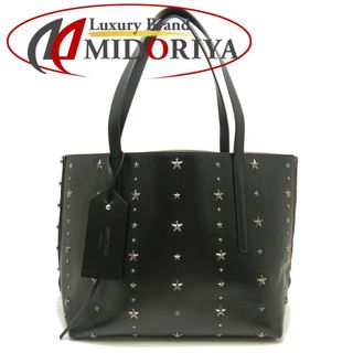 ジミーチュウ(JIMMY CHOO)のJIMMY CHOO ジミーチュウ ツイストイーストウエスト トートバッグ レザー スタッズ  ブラック 黒/059027【中古】(トートバッグ)