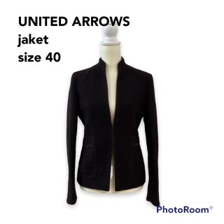 ユナイテッドアローズ(UNITED ARROWS)のユナイテッドアローズ　ノーカラージャケット　パイル生地　アースカラー  XL相当(ノーカラージャケット)