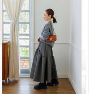 ドゥロワー(Drawer)のBluelea ブルレア New jacquard skirt  スカート(ロングスカート)