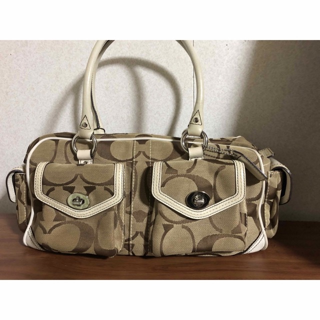 激安 送込 COACH COACHシグネチャー ハンドバッグ 6232