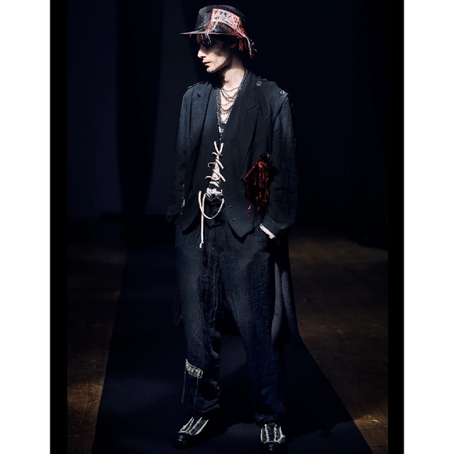 Yohji Yamamoto POUR HOMME(ヨウジヤマモトプールオム)のyohji yamamoto pour homme 21ss リネン　パンツ メンズのパンツ(サルエルパンツ)の商品写真