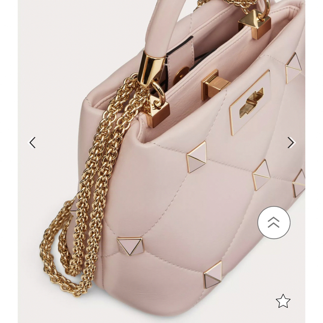 話題の行列バッグVALENTINO ローマンスタッズ ナッパレザー ミニハンドルバッグ