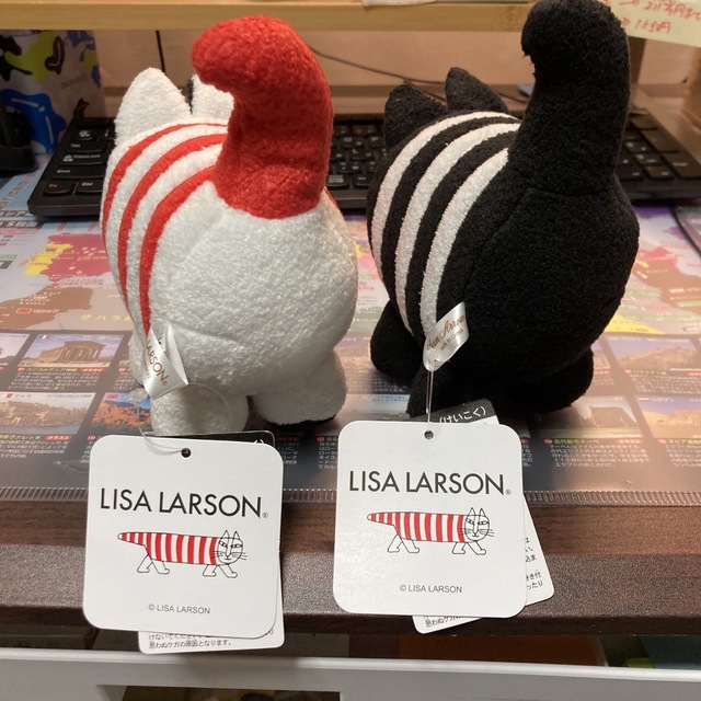 Lisa Larson(リサラーソン)のリサラーソンぬいぐるみ2体セット エンタメ/ホビーのおもちゃ/ぬいぐるみ(ぬいぐるみ)の商品写真