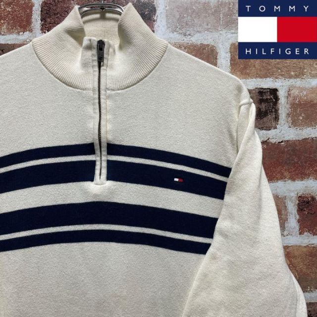 TOMMY HILFIGER(トミーヒルフィガー)の超大特価❗️トミー　ヒルフィガー　ハーフジップ　ニット　セーター❗️ メンズのトップス(ニット/セーター)の商品写真