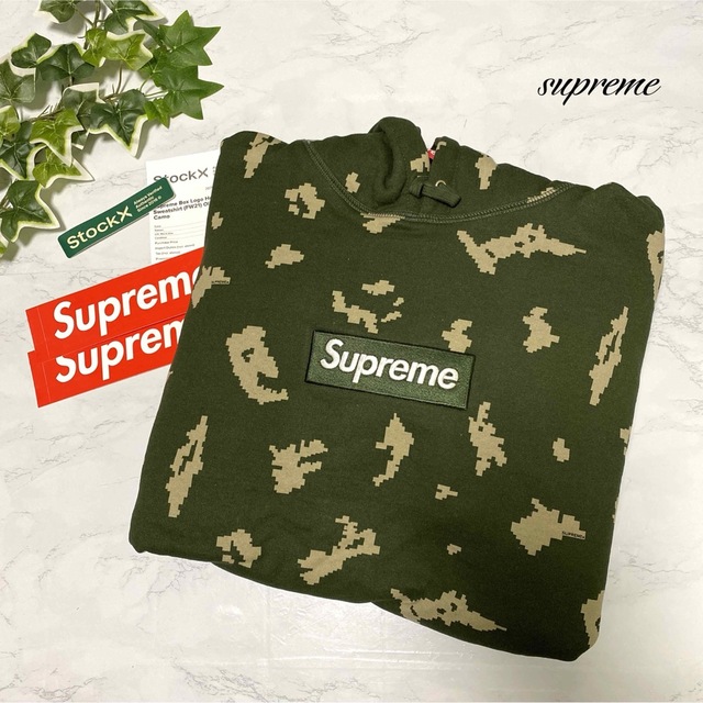 supreme ボックスロゴ　パーカー　完売品　迷彩　カモ柄　XL 激レア