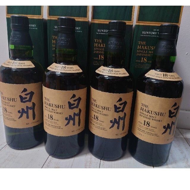 おまけ付】 サントリー - サントリー白州18年 700ml 4本セット