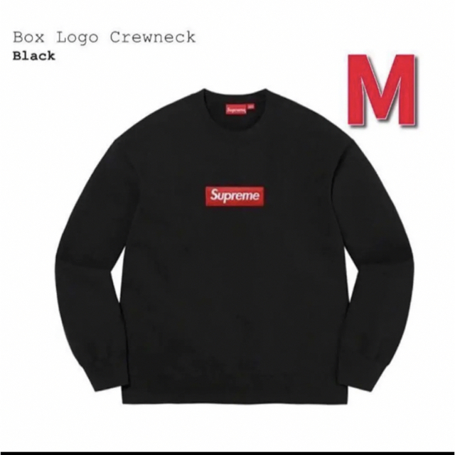 Supreme Box Logo Crewneck Black MBlackサイズMサイズ状態