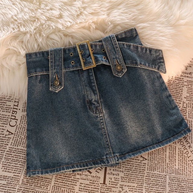  デニムスカート レディースのスカート(ミニスカート)の商品写真
