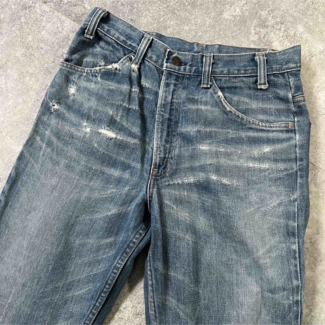 70S VINTAGE Levis646 リーバイス ダメージフレア メンズ パンツ