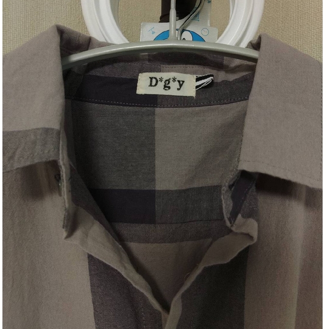コットンオックス チェック Aライン シャツ ワンピース D*g*y dgy レディースのワンピース(ロングワンピース/マキシワンピース)の商品写真
