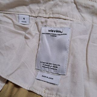 【値下げ】visvim チノパン パンツ ボタンフライ シンチバック