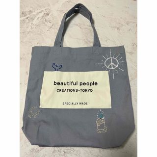 ビューティフルピープル(beautiful people)のbeautiful people トートバッグ　刺繍(トートバッグ)