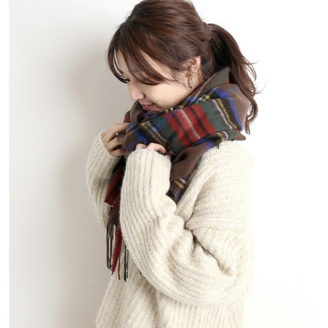 SLOBE IENA(スローブイエナ)のスローブイエナ　TWEEDMILL  TARTAN チェックストール レディースのファッション小物(マフラー/ショール)の商品写真