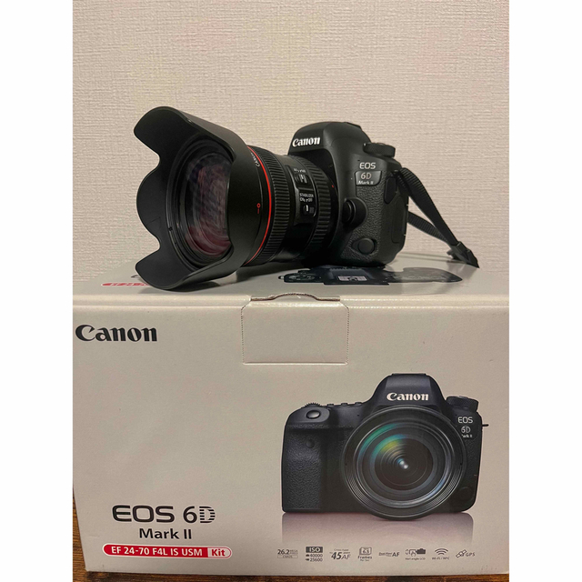 Canon(キヤノン)の【ココ様】Canon EOS 6D MarkII EF24-70 F4L IS  スマホ/家電/カメラのカメラ(デジタル一眼)の商品写真